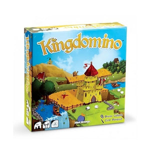 Kingdomino board game by Blue Orange on white background