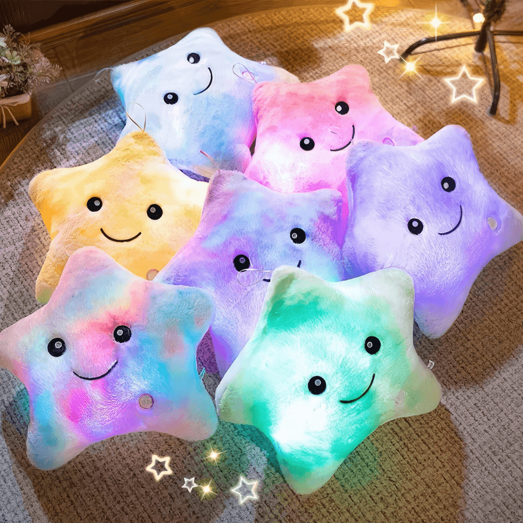 LED star pillows