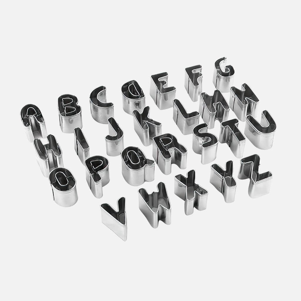 Letter cookie cutters
