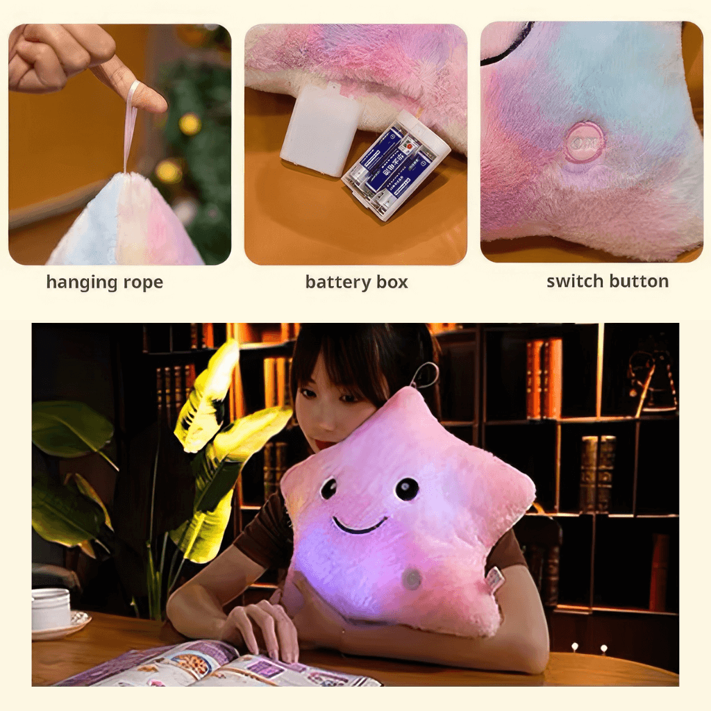 Light up pillow pal info graphic