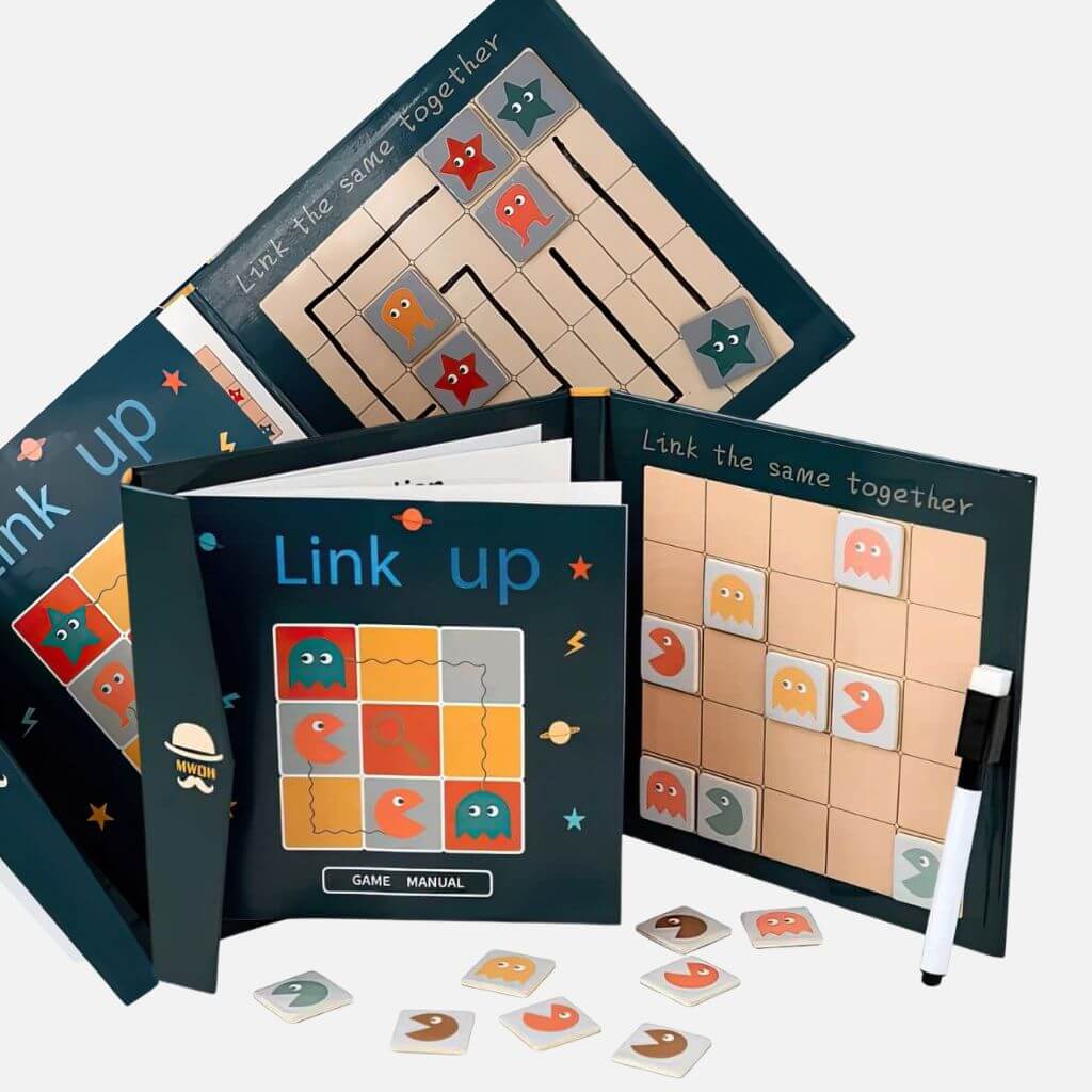 Link up magnetic puzzle book