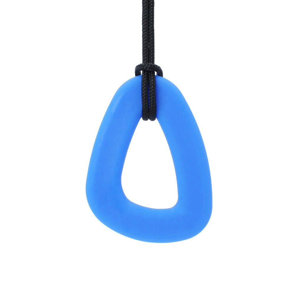 Loop chew necklaces royal blue white