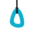 Loop chew necklace teal on white background