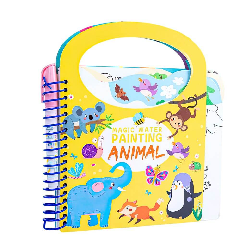 Magic water colouring book animal