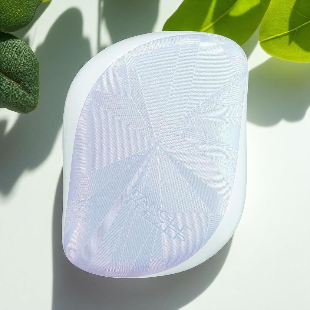 Mini hair brush light blue