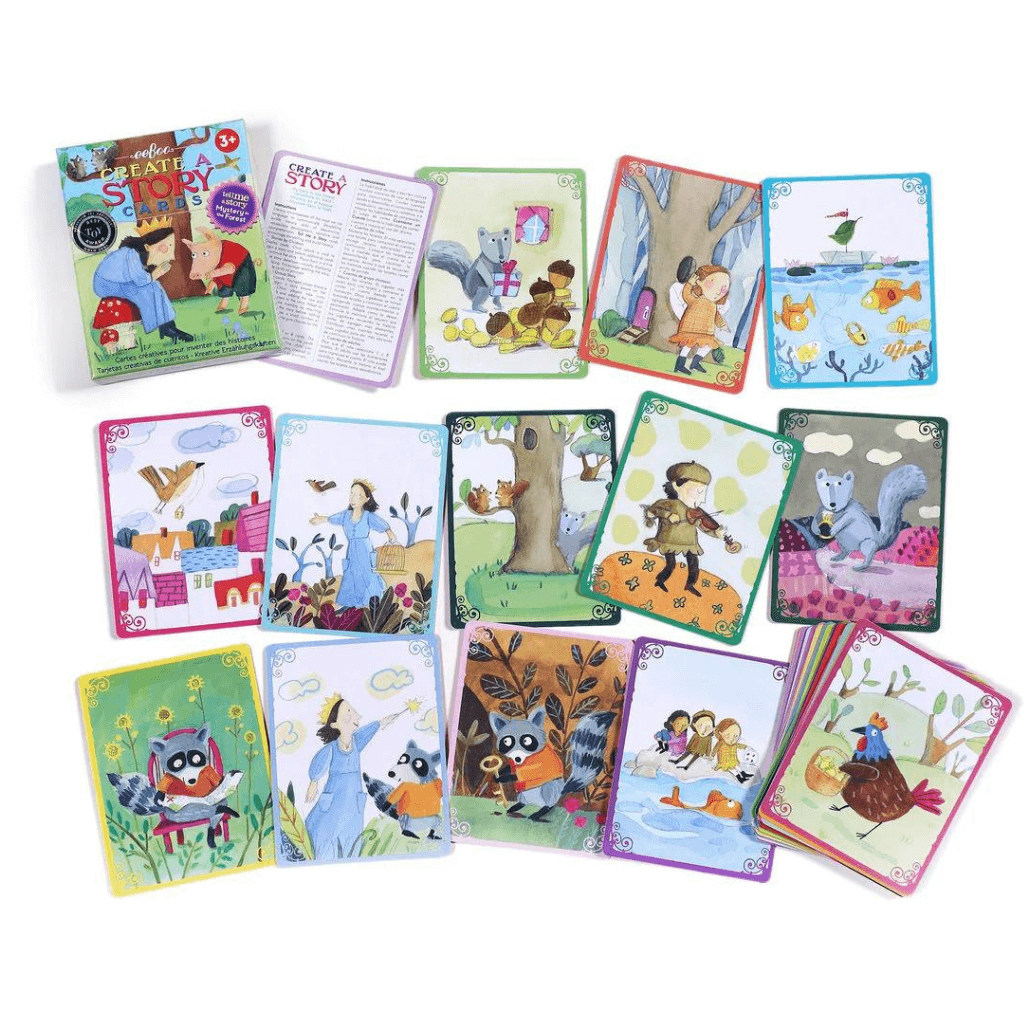 Mistery in the Forest Create a Story Cards from eeBoo on white background