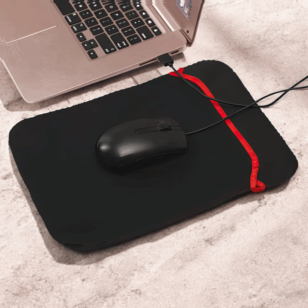 Mouse over black neoprene tablet cover