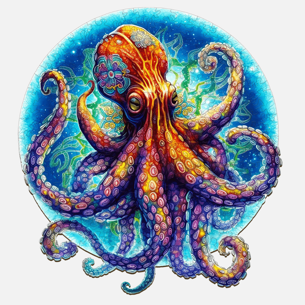 Octopus wooden puzzle