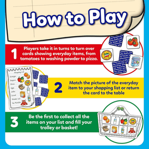 Orchard Toys Shopping List Game How to Play Info Graphic