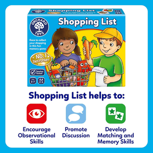 Orchard Toys Shopping List Game Skills Developed  Info Graphic