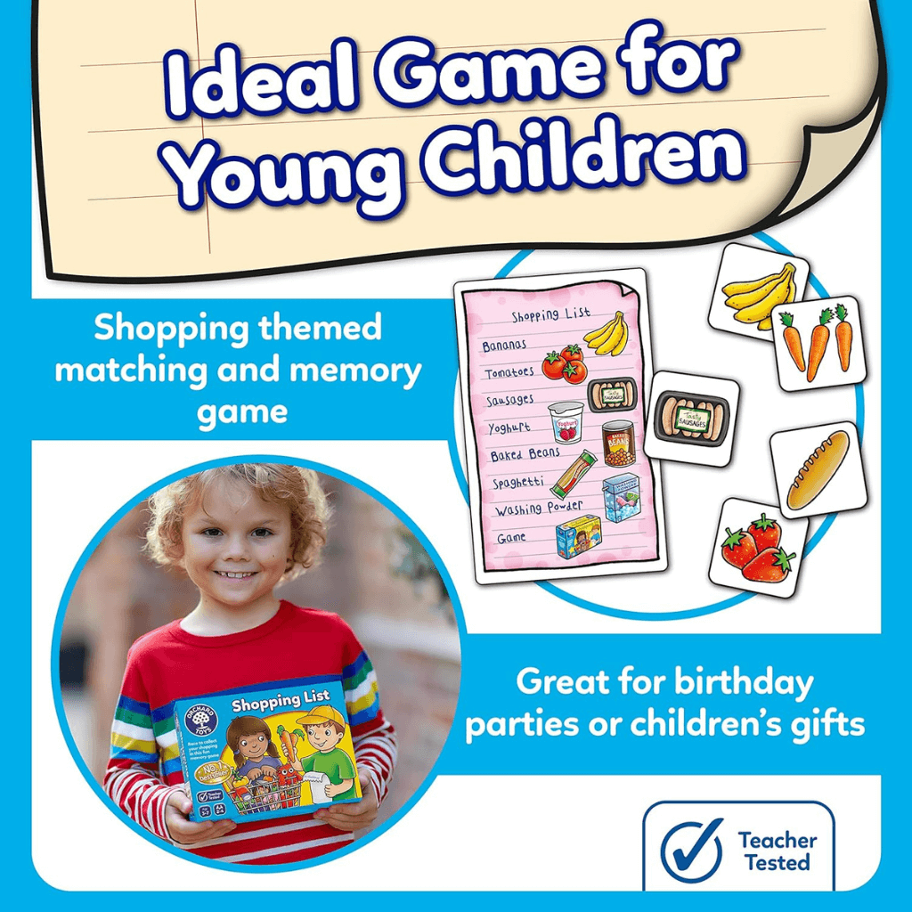 Orchard Toys Shopping List Game Info Graphic
