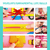 Photo collage with six picture of various activities from a sensory book