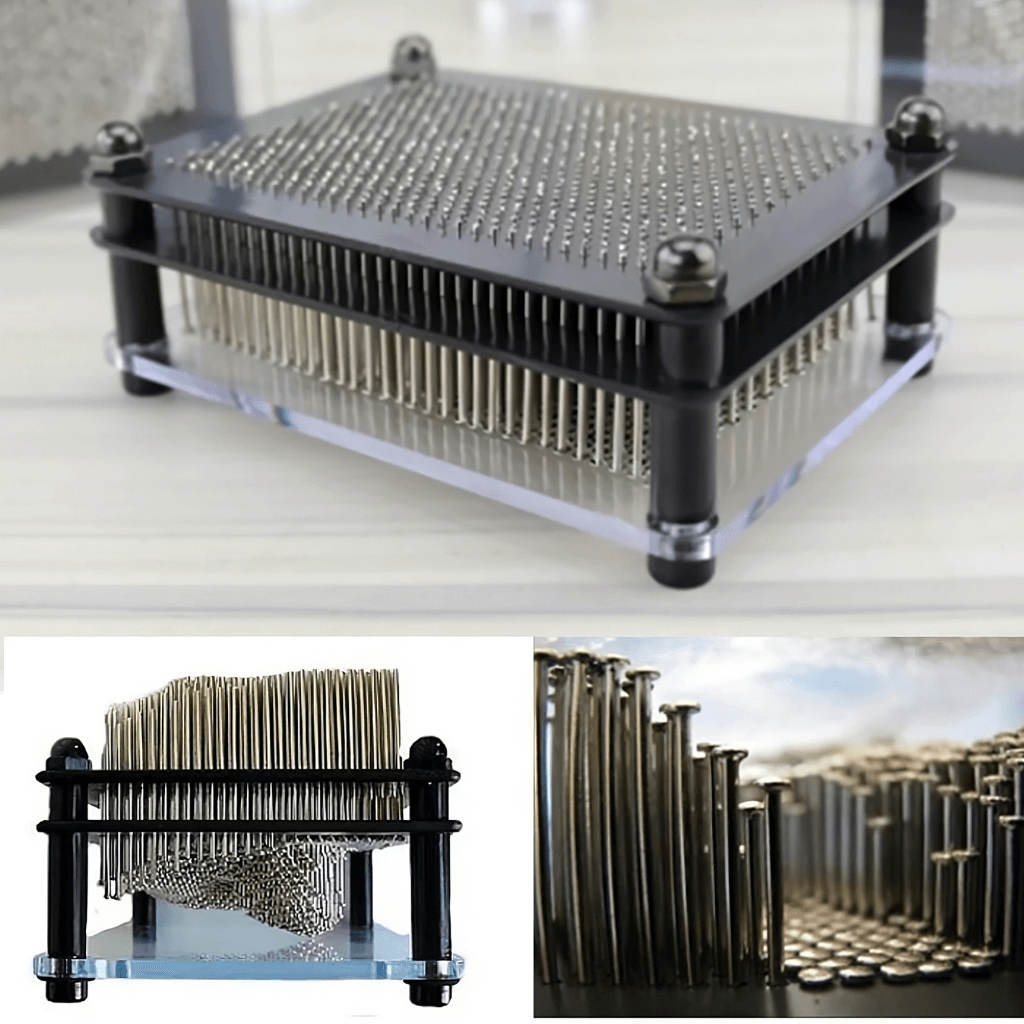 Pin art sensory toy photo collage