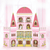 Pink princess magnetic tiles castle