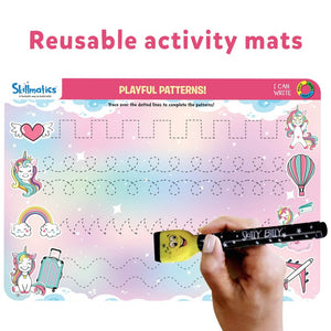 Playful patterns Skillmatics I Can Write! Write Wipe Activity Mat