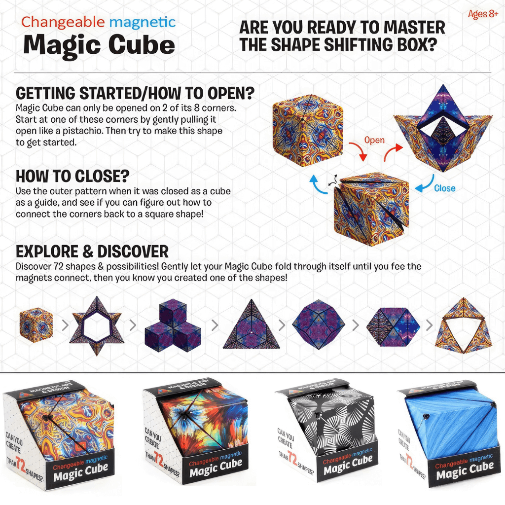 Puzzle cube info graphic