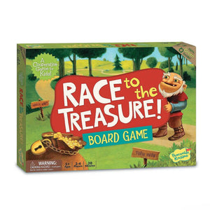 Race to the Treasure cooperative board game by Peaceable Kingdom on white background