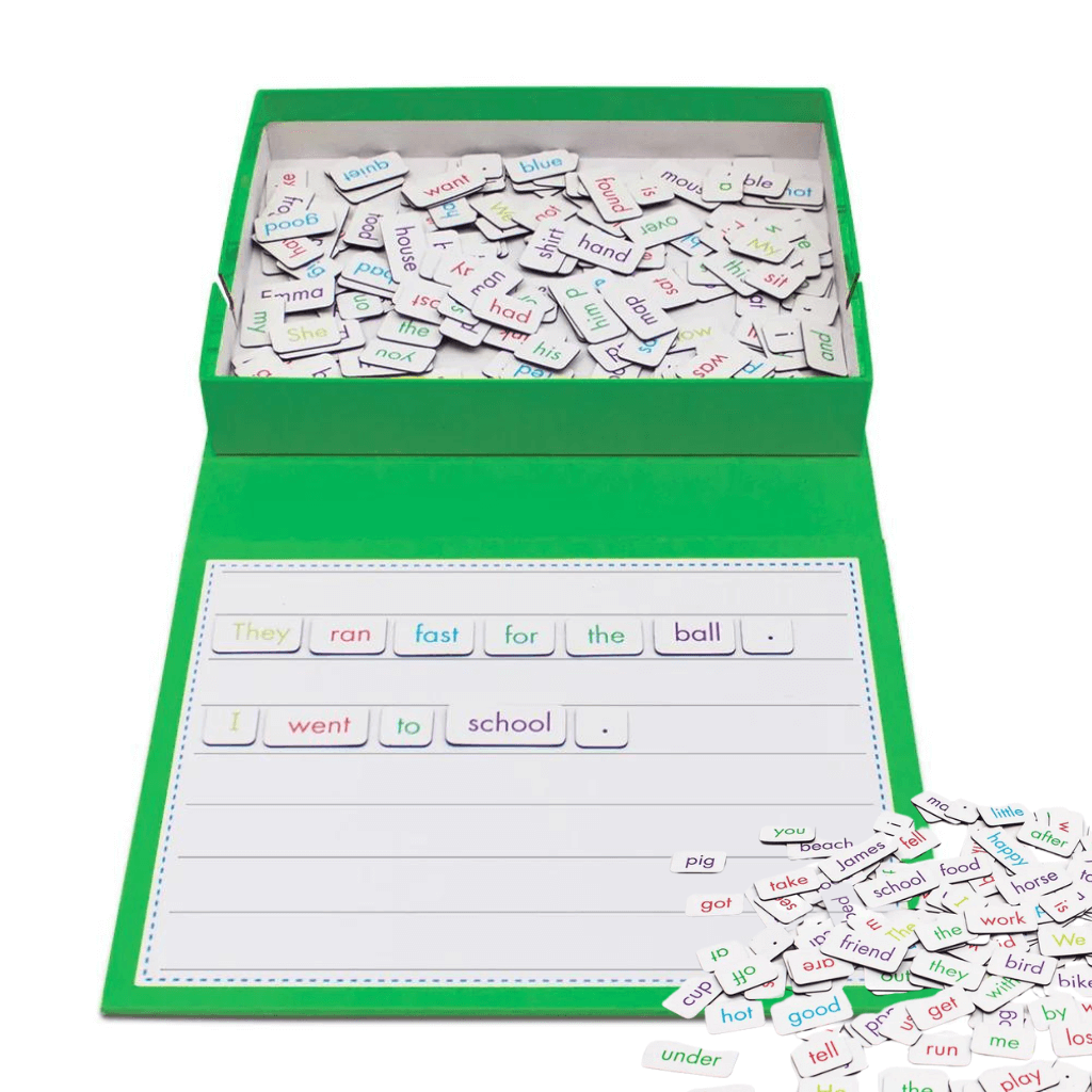 Sentence Boxes Rainbow Sentences by Junior Learning | Sentence Building Magnetic Game ...