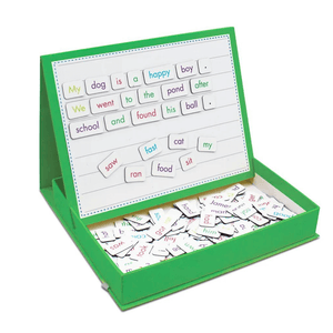 Rainbow Sentences magnetic game by Junior Learning JL612 opened box