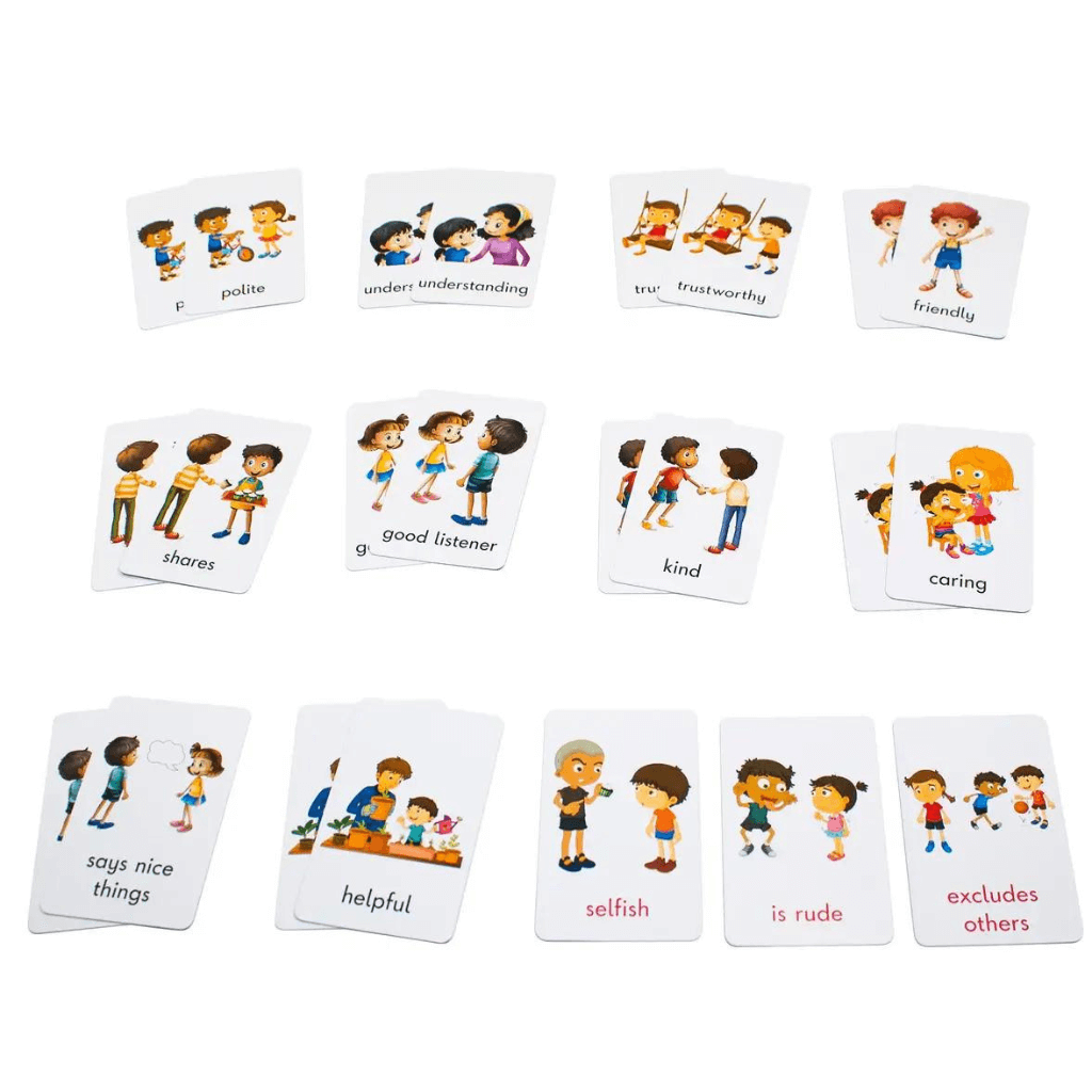 Recipe for a Friend board game by Junior Learning cards on white background