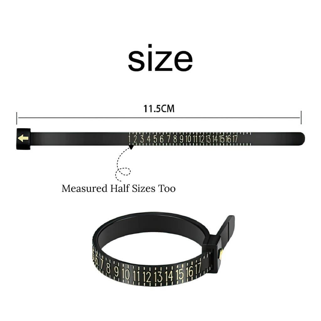 Ring sizer Australia info graphic