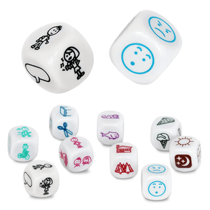 Roll a Story game by Junior Learning dice on white background