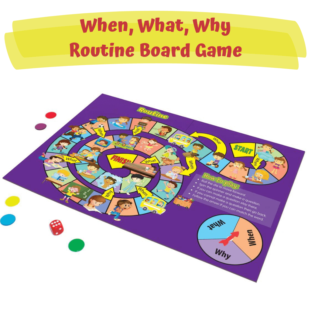Routine board game from the Speaking Board Games by Junior Learning on white background