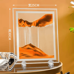 Sand art frame orange