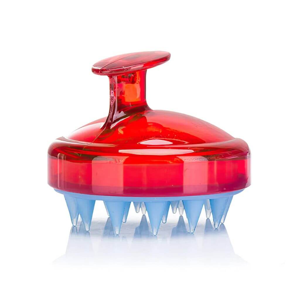 Scalp massager comb red