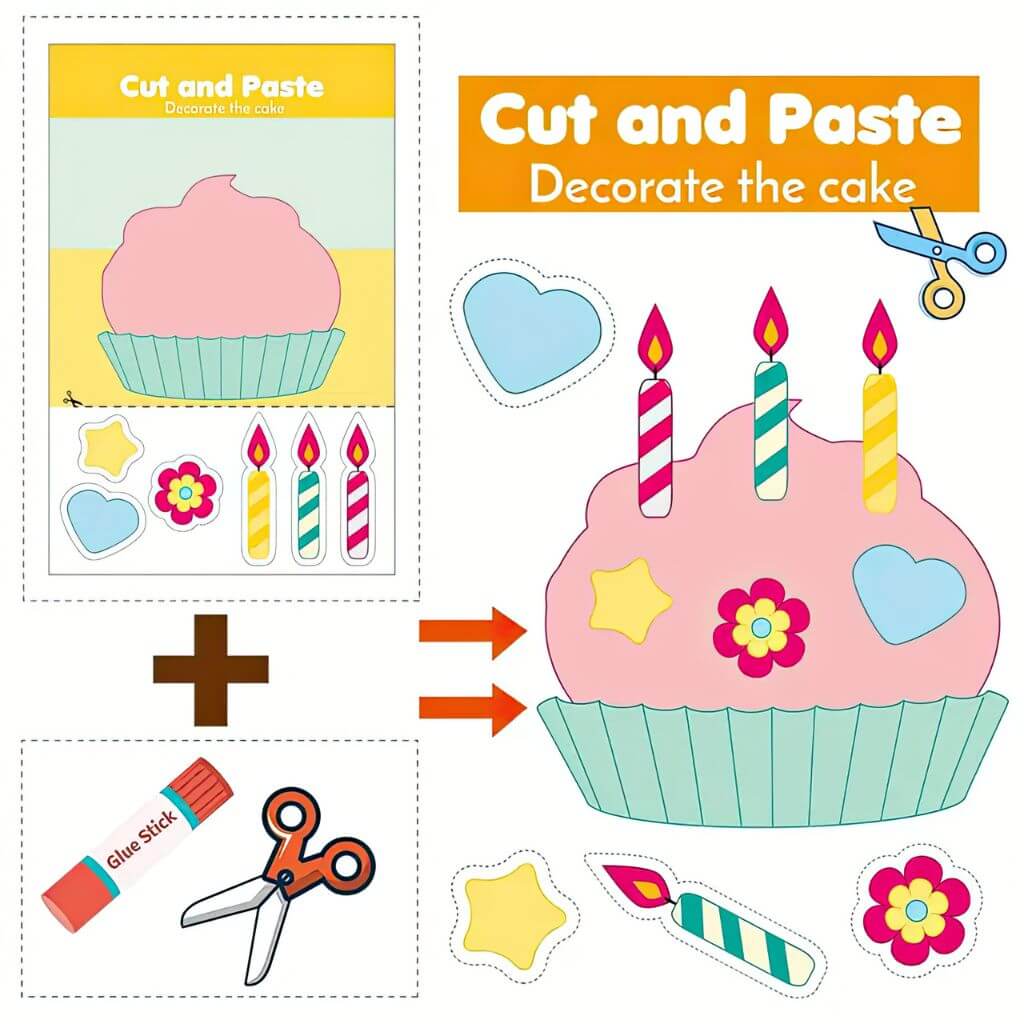 Scissor skills cupcake