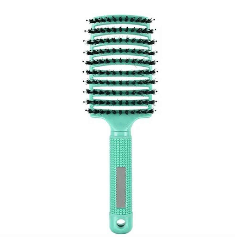 Sensory brush green on white background