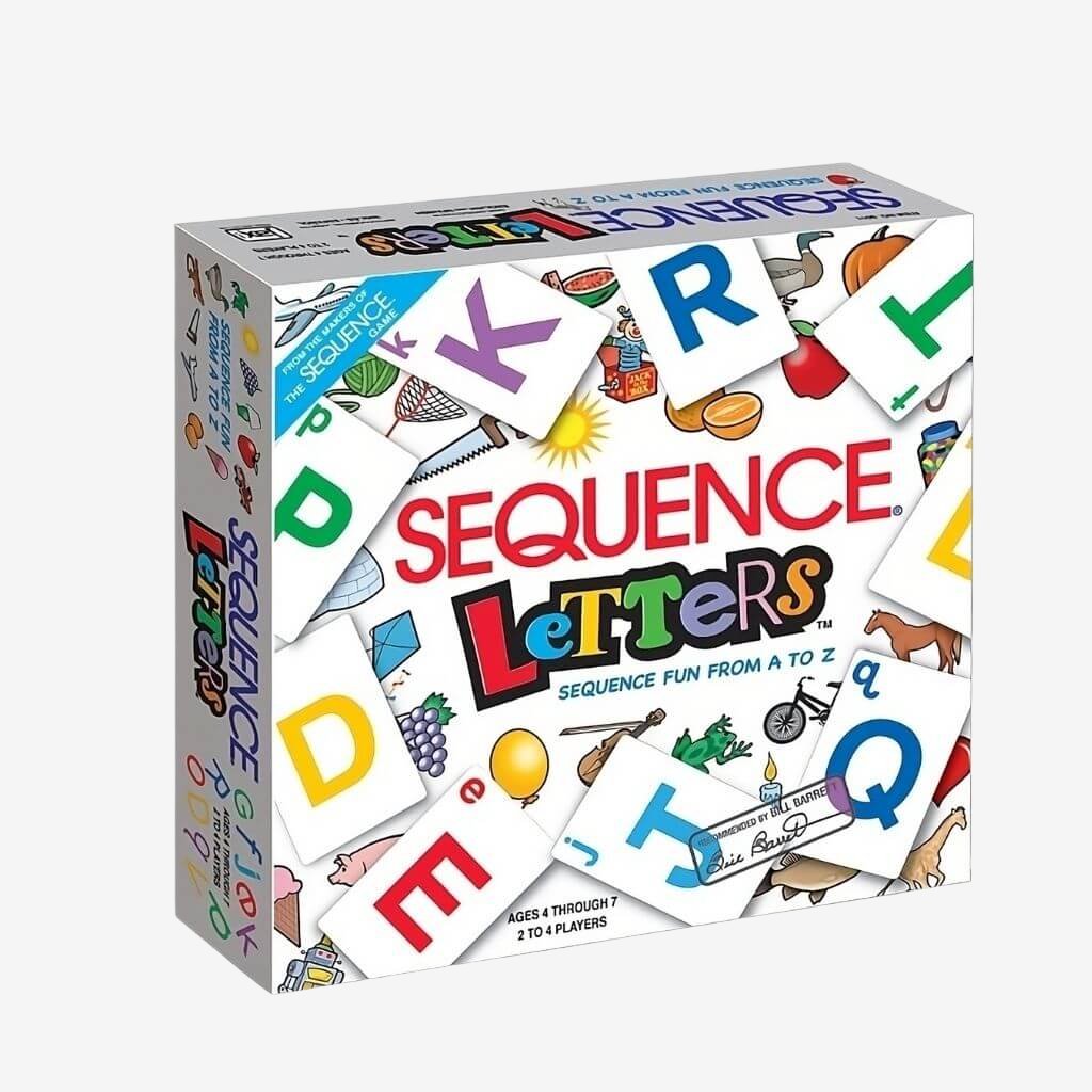 Sequence Letters Board Game on white background