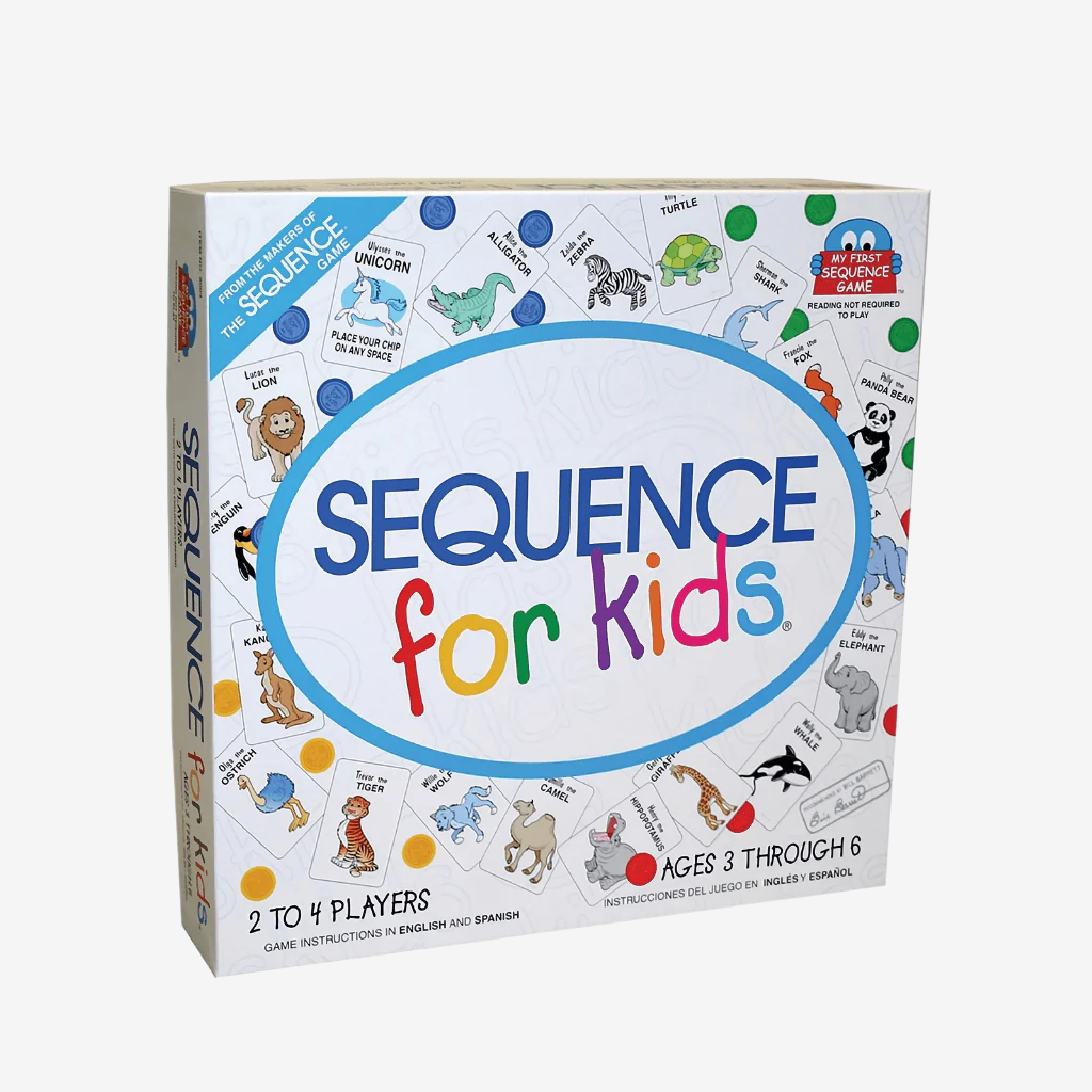 Sequence for Kids Board Game on white background