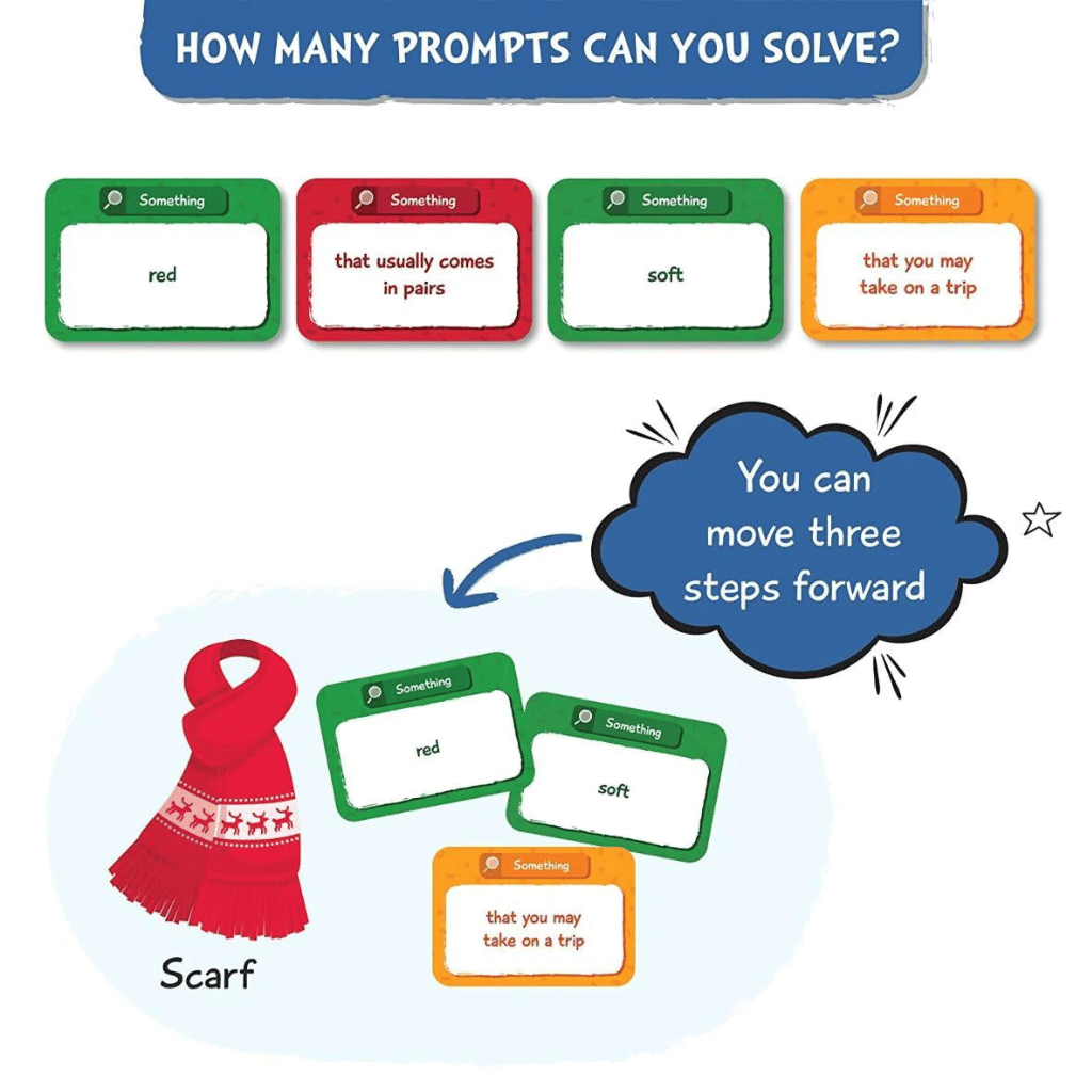 Skillmatics Found It Board Game Scavenger Hunt playing instructions