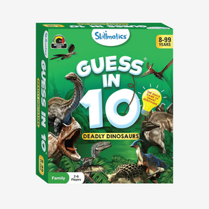 Skillmatics Guess in 10 Deadly Dinosaurs card game