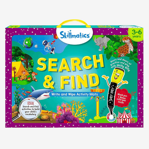 Skillmatics Search and Find Write & Wipe Activity Mats activity game