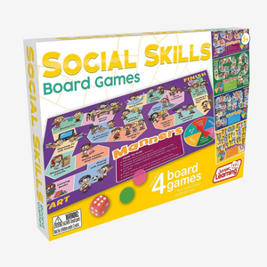 Social Skills Board Games by Junior Learning 858426007895 box on white background