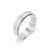 Sparkly stainless steel spinning ring silver