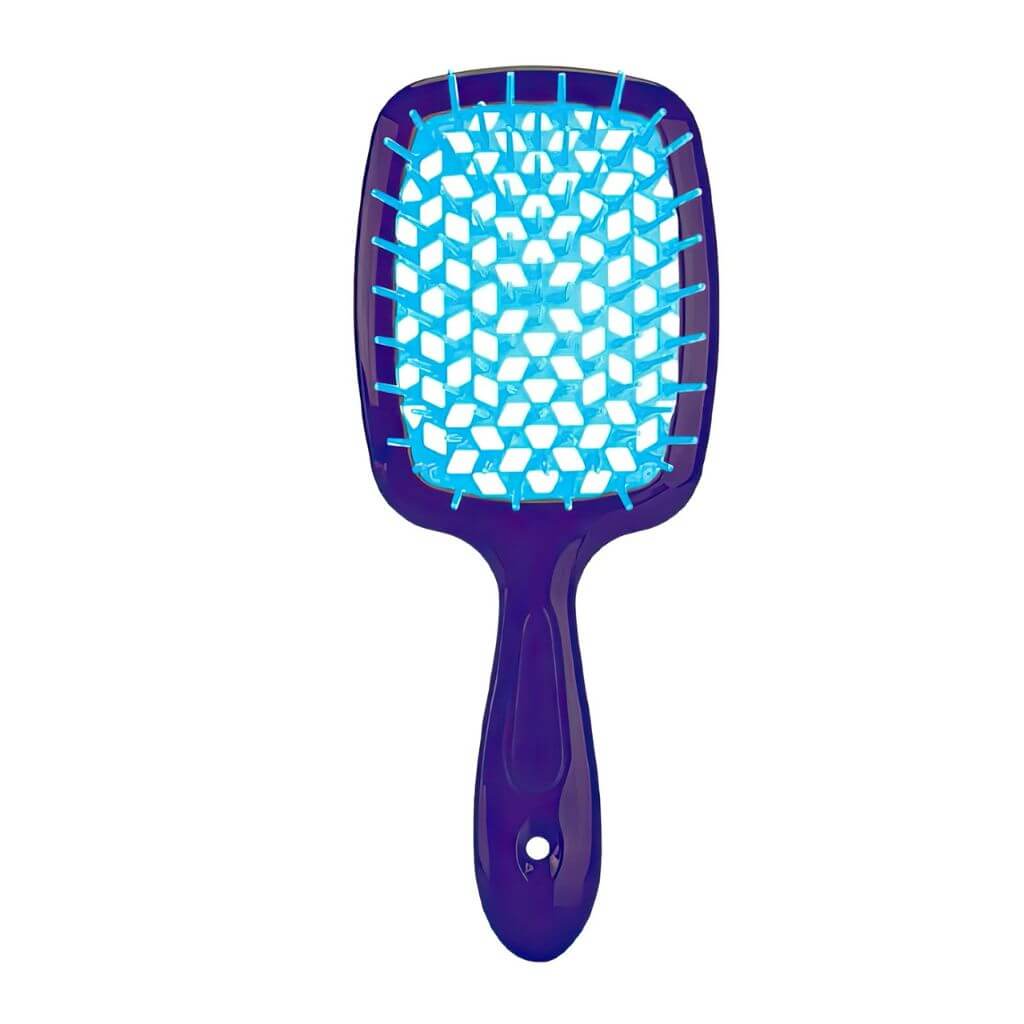 Straightening hair brush purple