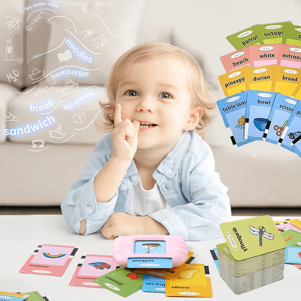 Talking flash cards for toddlers