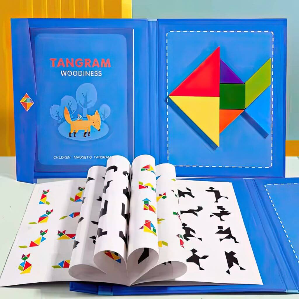Tangram puzzle book