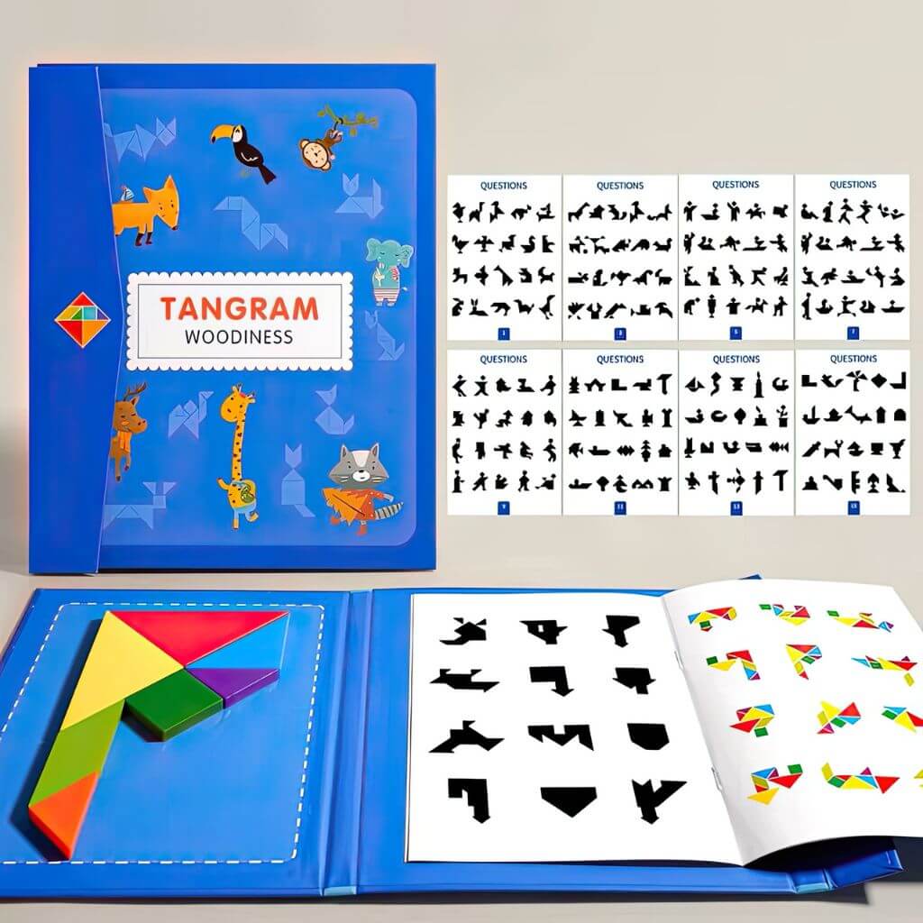 Tangram puzzle travel toy