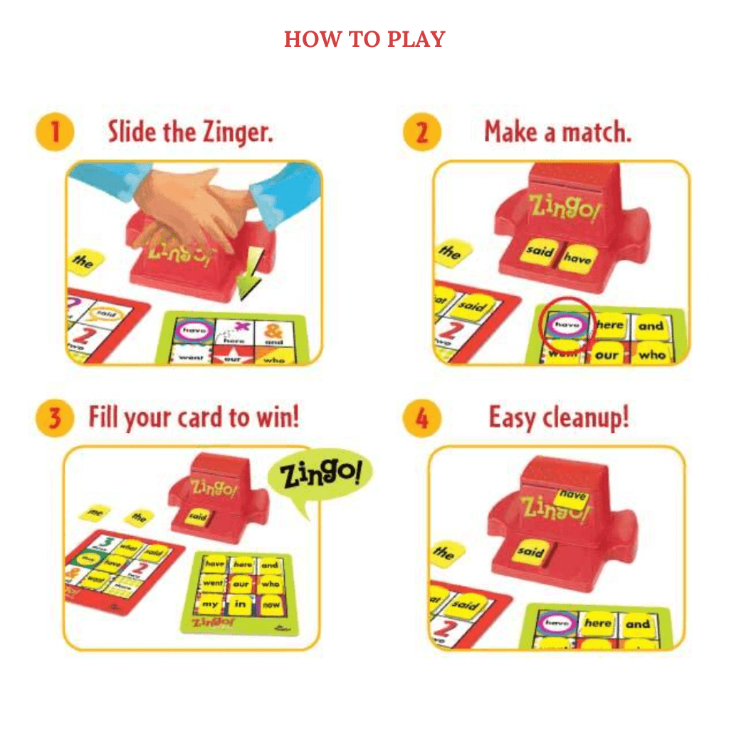 Thinkfun Zingo Word Builder game ow to play
