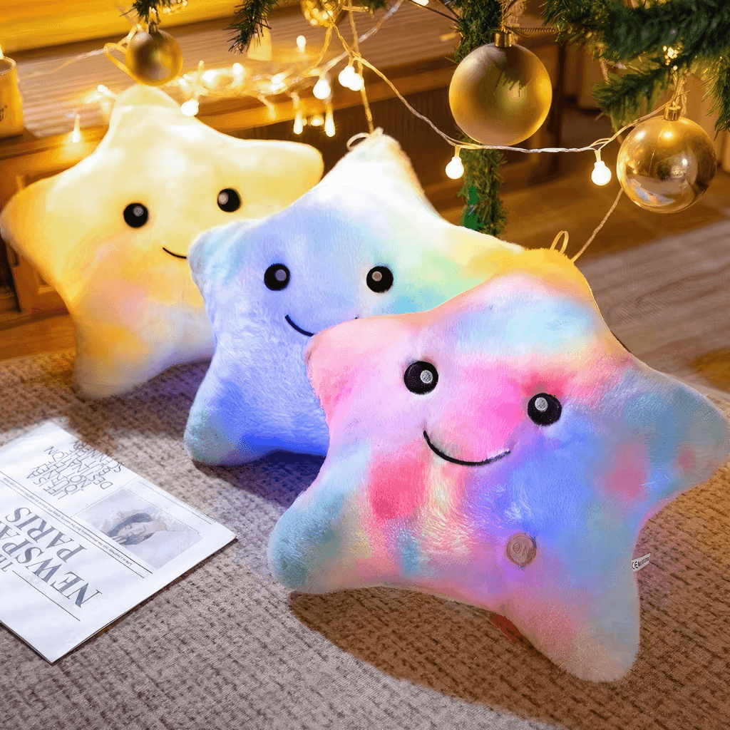 Three light up squishy pillows