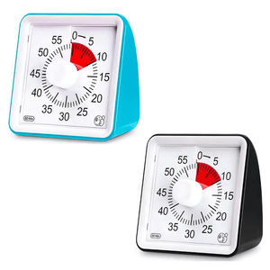 Classroom timers black and blue on white background