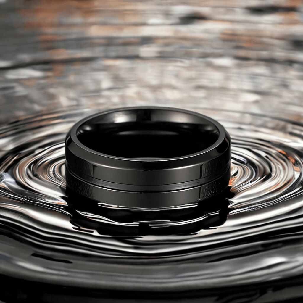 Titanium ring Australia in water