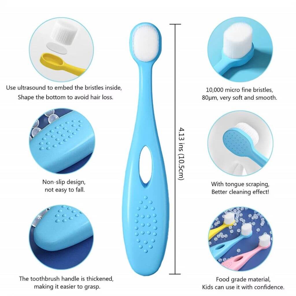 Toothbrush for toddler info graphic
