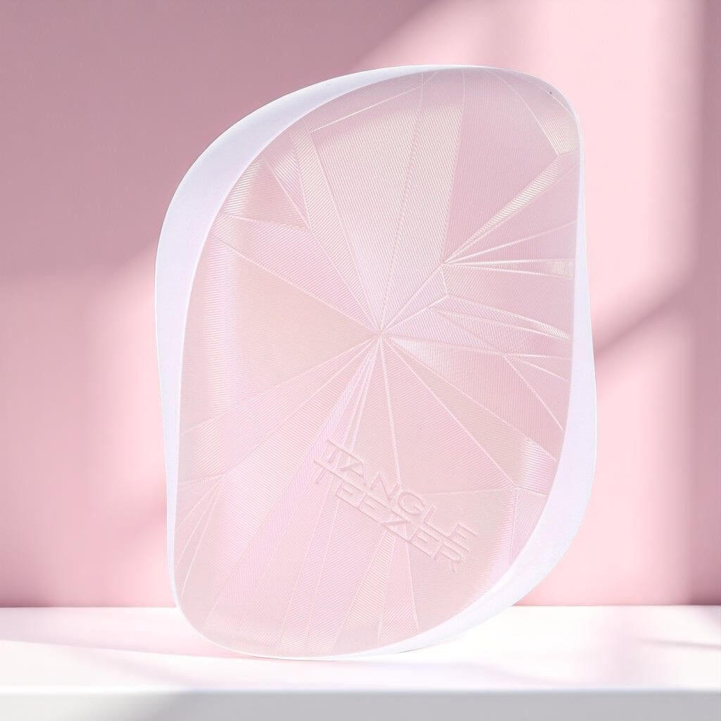 Travel hair brush Tangle Teezer Compact Styler light pink