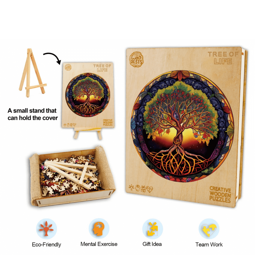 Tree of Life jigsaw puzzle info graphic