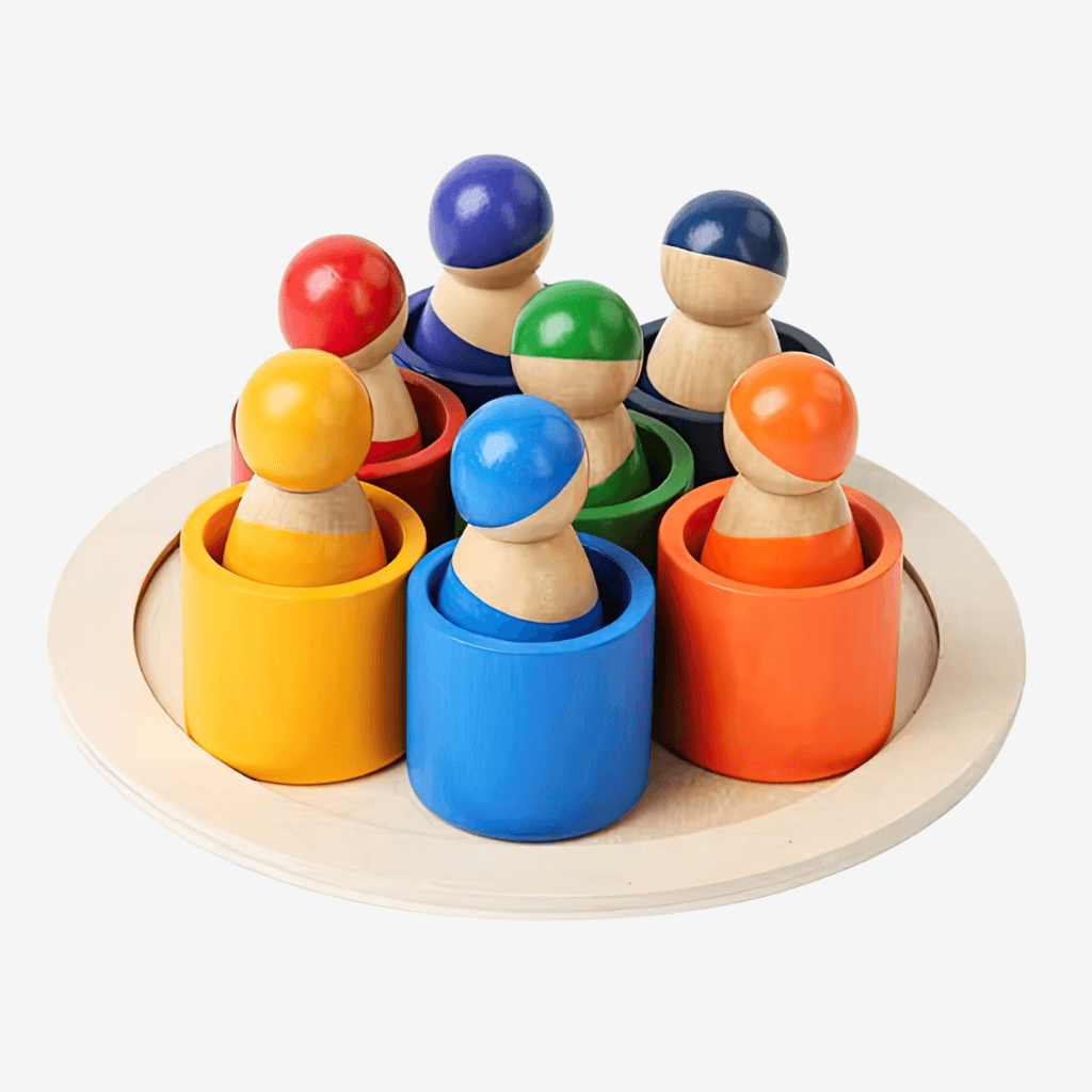Wooden peg dolls
